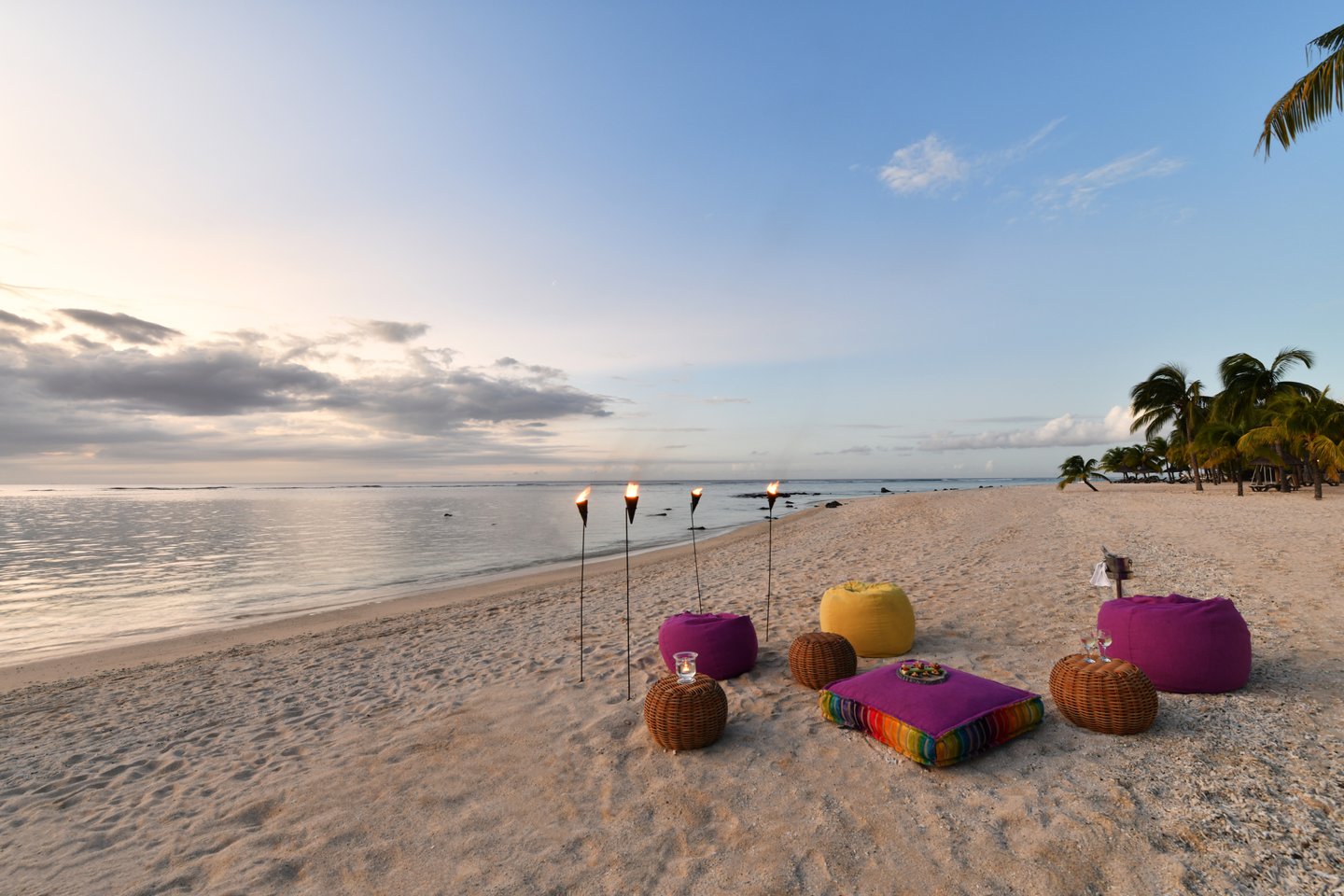 Abendstimmung am Strand des Victoria Beachcomber