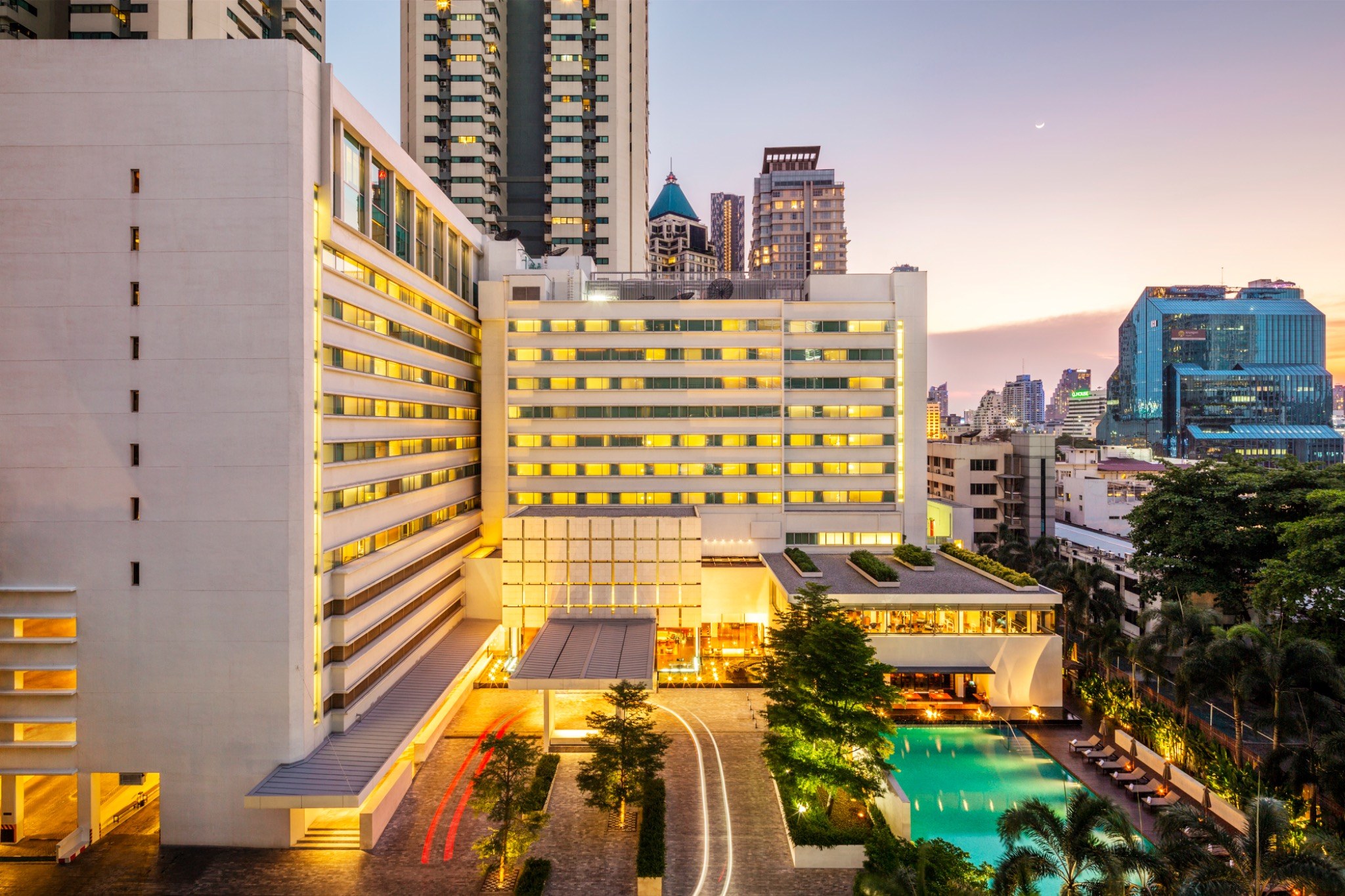 COMO Metropolitan Bangkok – Außenansicht des Hotels